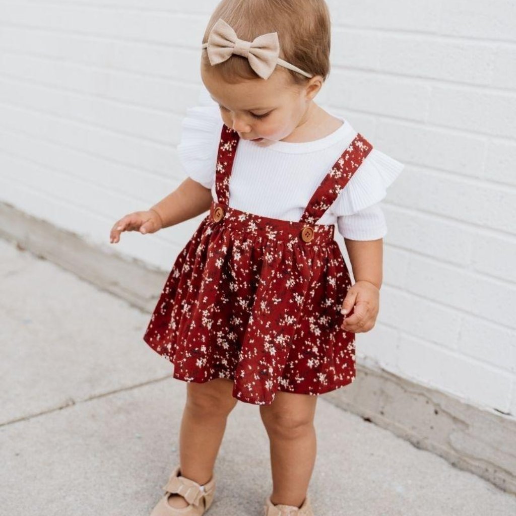 Nwt - Bailey's Blossoms Floral Suspender Skirt